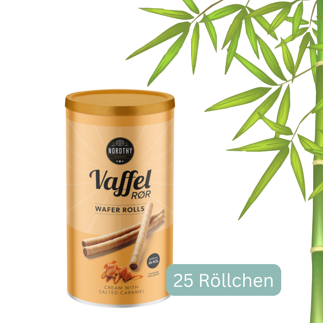 Waffelröllchen mit gesalzenen Karamell - 250g