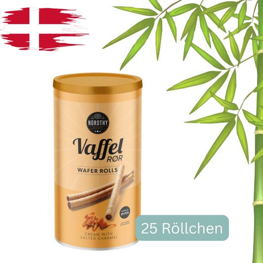 Nordthy Waffelröllchen mit gesalzenem Karamell - 250g