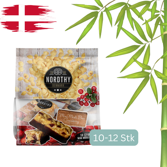 Nordthy Mini Müsli Bars Cranberry - 175g