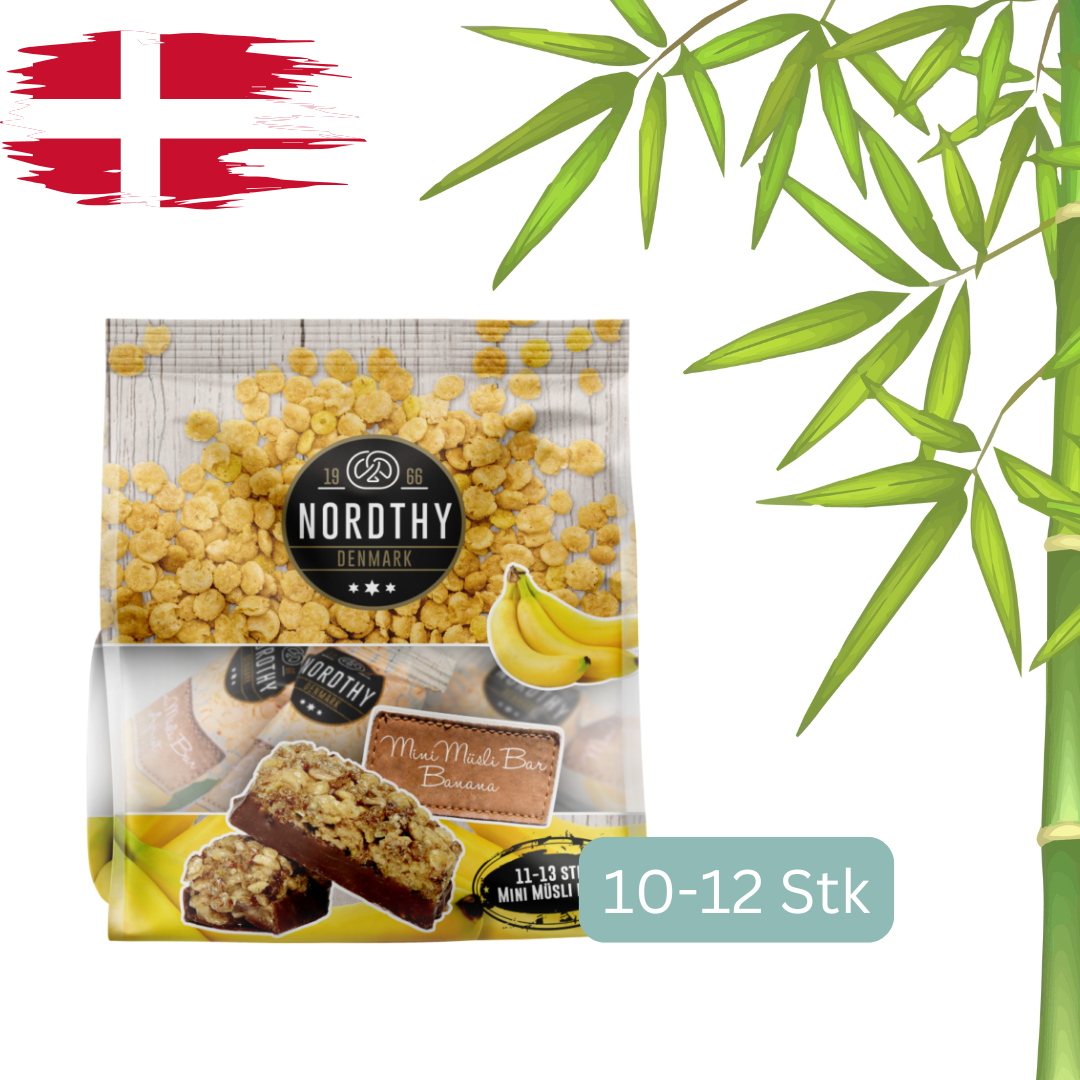 Nordthy Mini Müsli Bars Banane - 150g