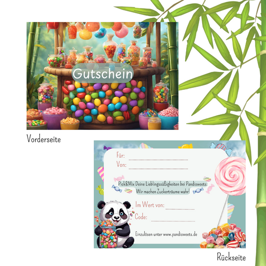 Geschenkgutschein Süßigkeiten