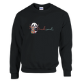 Panda Sweatshirt Pullover schwarz