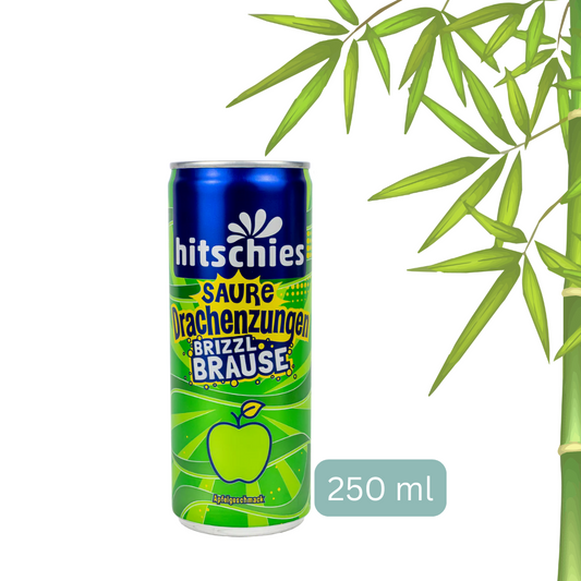 Hitschies saure Drachenzungen brizzl Brause Apfel - 250ml - inkl. Pfand